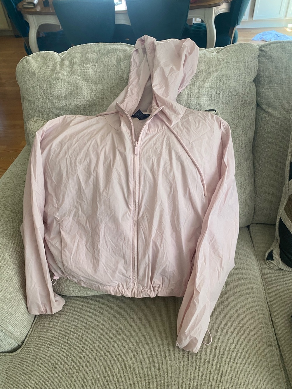 all in motion Pale Pink Hooded Bomber Jacket